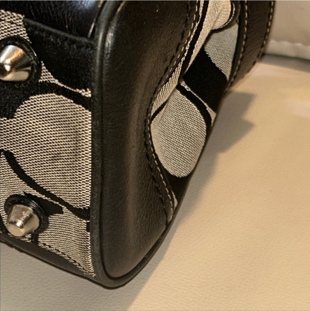 Coach Hamilton Signature Stripe Medium Carryall Signature Satchel - Picture 8 of 15